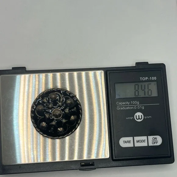 Andresen & Scheinpflug Norway vintage Sterling Silver Black Enamel Brooch pin - Picture 16 of 16